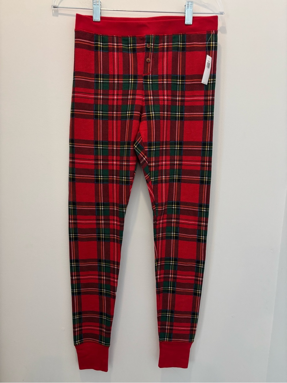 Old Navy Christmas tartan sleeping pants legging NWT Small